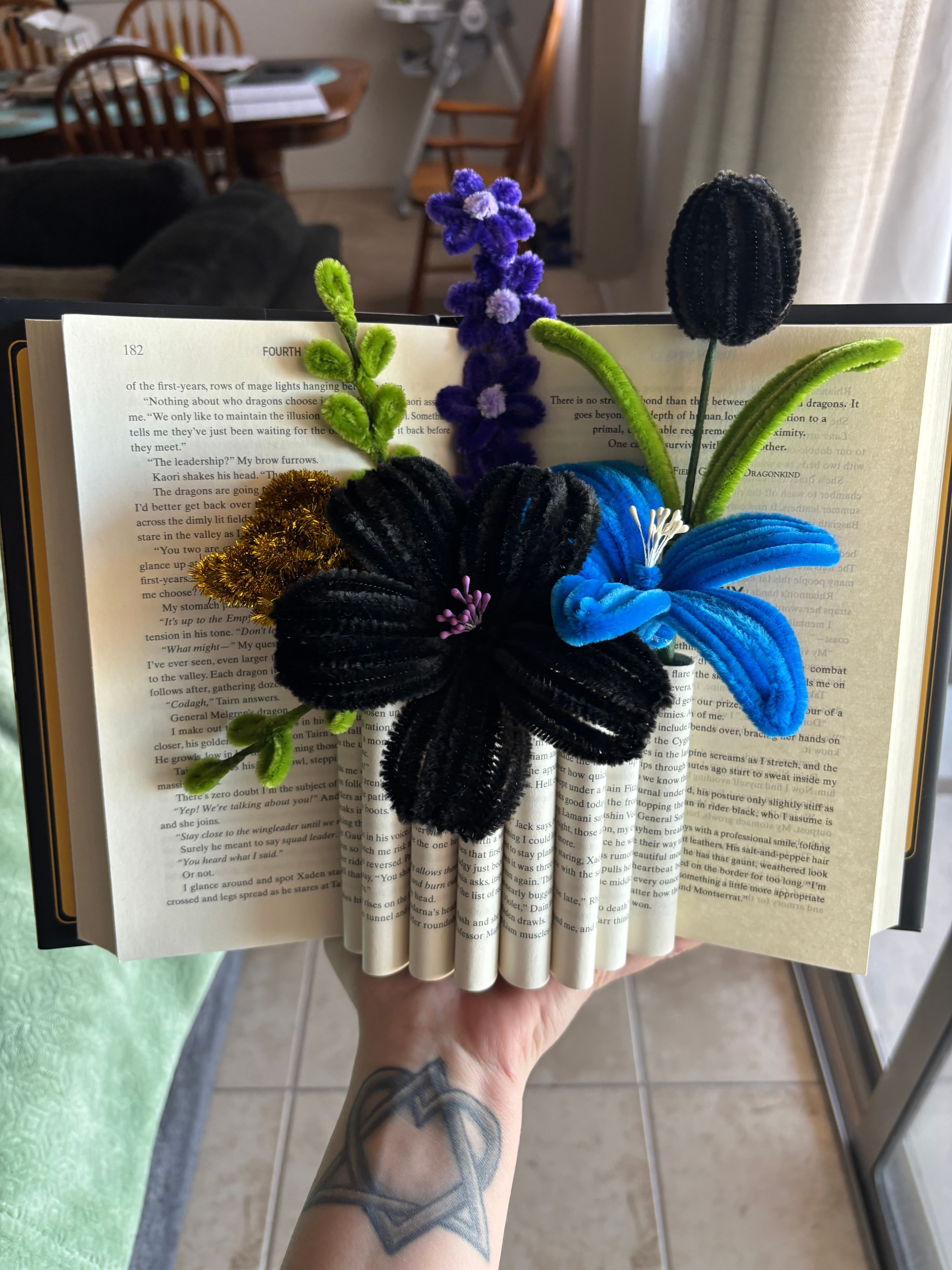 Fourth Wing Book Bouquet